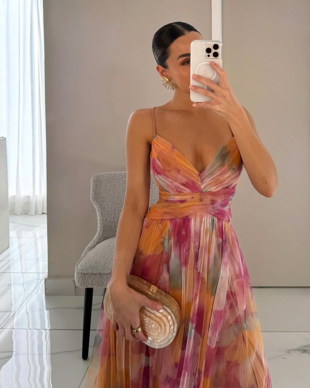 Esther – Enchanting Floral Print Maxi Dress